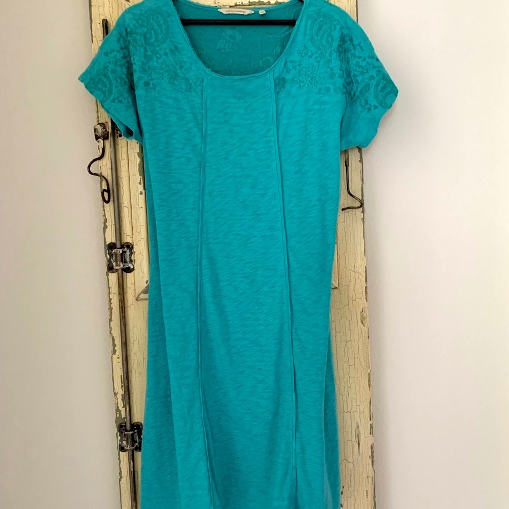 NOT AVAILABLE Soft Surroundings Gladstone Dress, Porcelain Blue, M